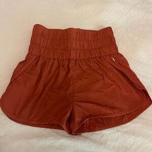 Free People Movement Women's Rust Shorts